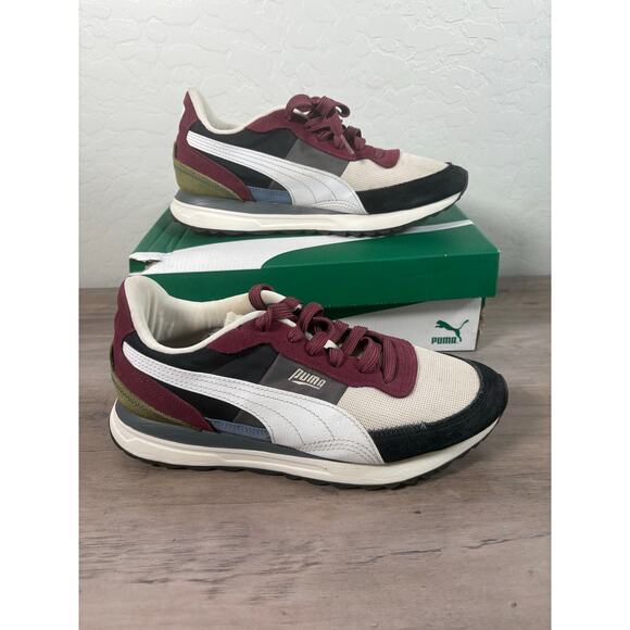 Puma Road Rider SD‎ Green White Men\'s Casual Sneakers Size 9.5 New in Box main image 4